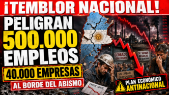 Crisis industrial pyme en Argentina 2026 pérdida de empleo y cierre de empresas de la burguesía nacional.