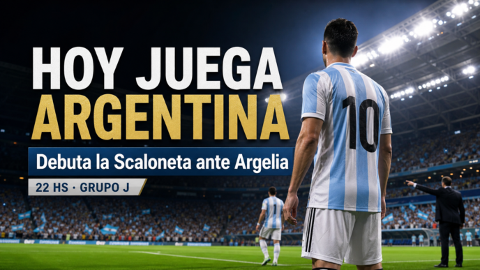 Portada del debut de Argentina ante Argelia en el Mundial 2026, con la Scaloneta lista para defender la corona.