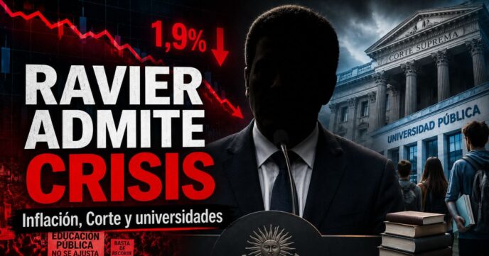 Ravier admite crisis por inflación, Corte Suprema y universidades públicas en medio del ajuste del Gobierno