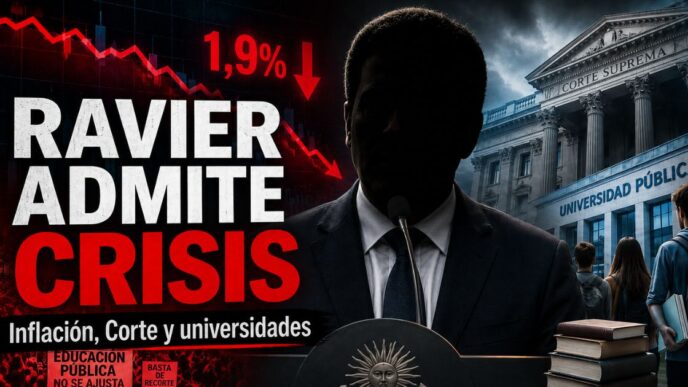 Ravier admite crisis por inflación, Corte Suprema y universidades públicas en medio del ajuste del Gobierno