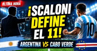 Miniatura de Argentina vs Cabo Verde por el Mundial 2026, con Scaloni definiendo el once titular y clima de máxima tensión para la Selección Argentina.
