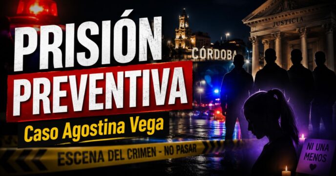 Miniatura sobre el femicidio de Agostina Vega con prisión preventiva para tres acusados en Córdoba y fuerte reclamo de justicia.
