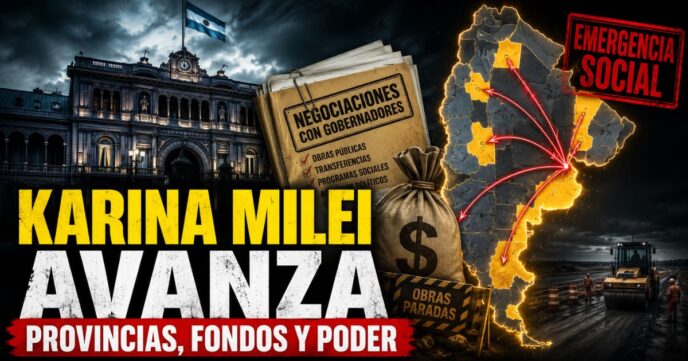 Karina Milei avanza sobre las provincias con fondos, obras y negociaciones con gobernadores en medio de la emergencia social.