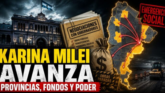 Karina Milei avanza sobre las provincias con fondos, obras y negociaciones con gobernadores en medio de la emergencia social.