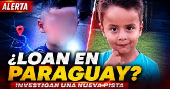 Loan en Paraguay: comparación entre el niño visto en una exposición y la imagen de Loan Danilo Peña.