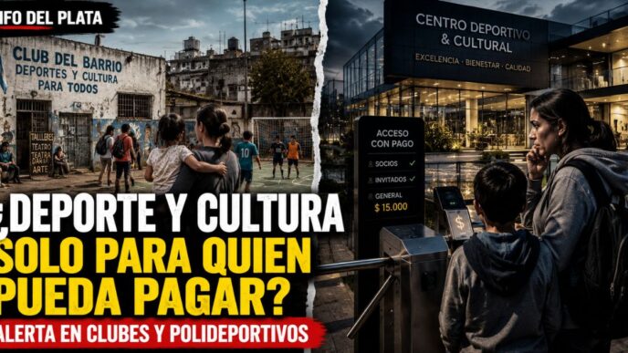 Acceso al deporte y la cultura en riesgo por el avance de espacios pagos y la crisis de clubes de barrio.
