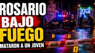 Ataque a tiros en Rosario dejó a un joven de 24 años muerto y a una mujer gravemente herida