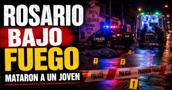 Ataque a tiros en Rosario dejó a un joven de 24 años muerto y a una mujer gravemente herida