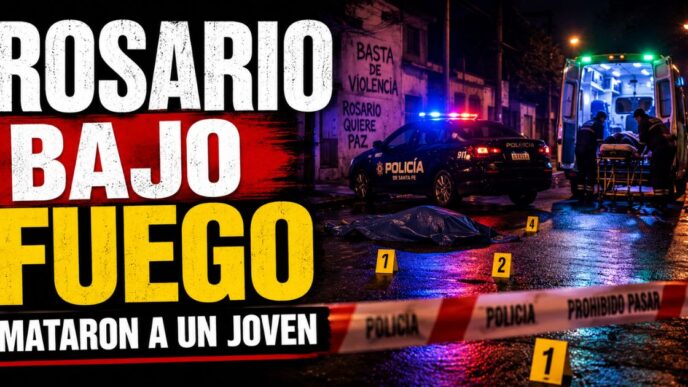 Ataque a tiros en Rosario dejó a un joven de 24 años muerto y a una mujer gravemente herida