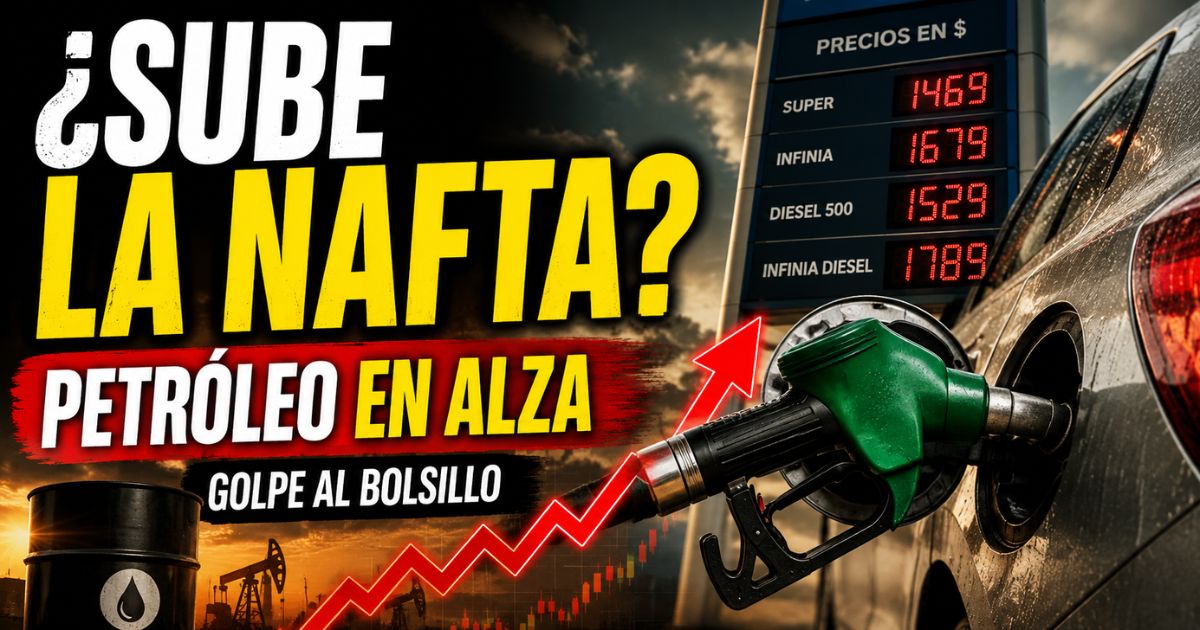 Aumento de la nafta por la suba del petróleo, con surtidor, precios en alza y fuerte impacto en el bolsillo de los argentinos.