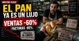 Caída de la venta de pan: panaderías al límite y el kilo a $5.000