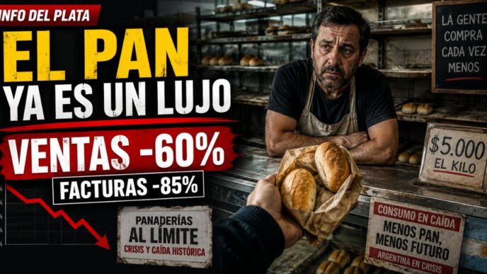 Caída de la venta de pan: panaderías al límite y el kilo a $5.000