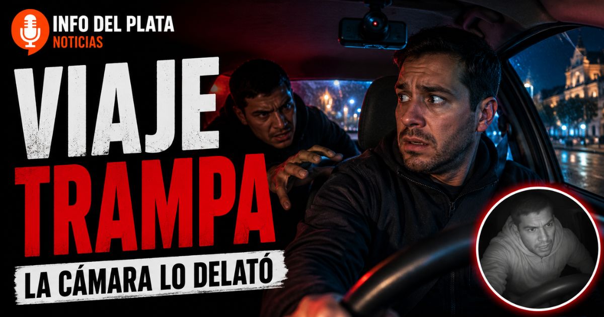 Viaje trampa en Córdoba: un falso pasajero asalta a un chofer de aplicación y la cámara del auto registra el ataque.
