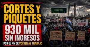 Cortes y piquetes por el fin de Volver al Trabajo: 930 mil personas quedarían sin ingresos