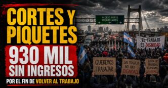 Cortes y piquetes por el fin de Volver al Trabajo: 930 mil personas quedarían sin ingresos
