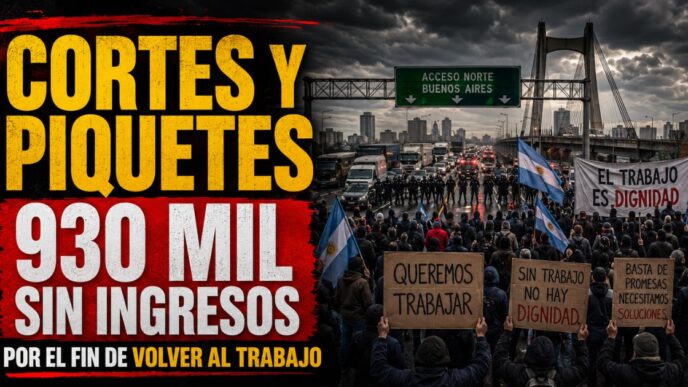 Cortes y piquetes por el fin de Volver al Trabajo: 930 mil personas quedarían sin ingresos