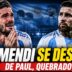 Rodrigo De Paul emocionado despide a Nicolás Otamendi tras su retiro de la Selección Argentina.