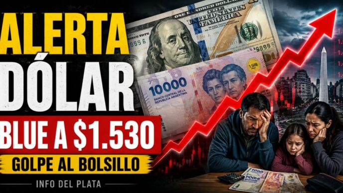 Alerta dólar: el blue volvió a $1.530 y crece el temor por un nuevo golpe al bolsillo de los argentinos.