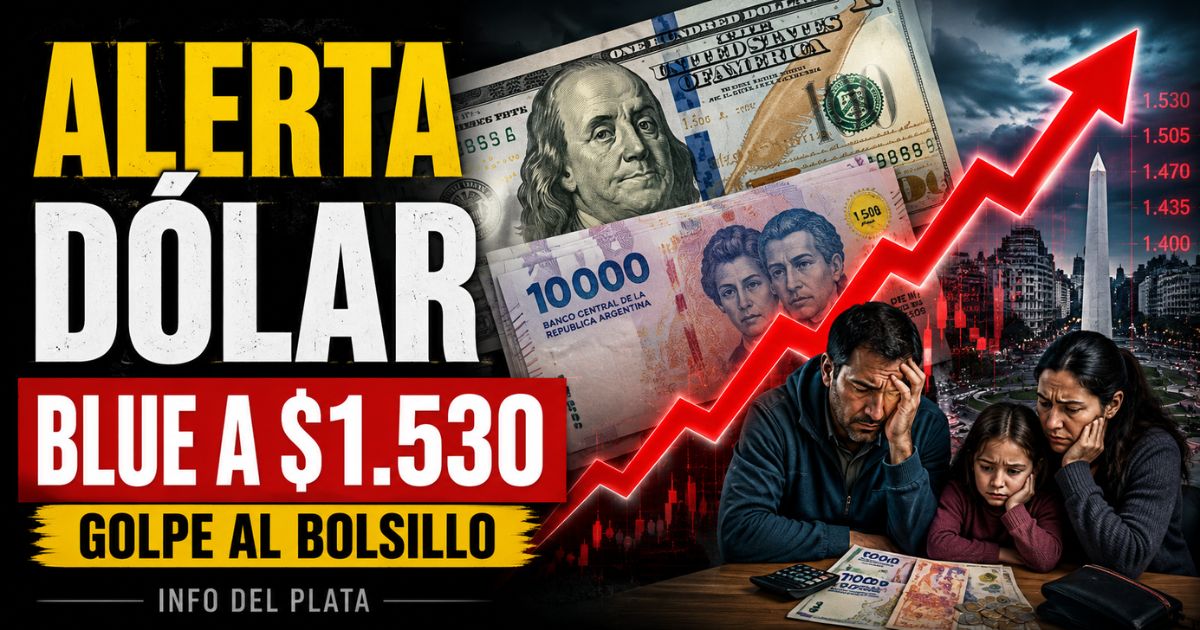 Alerta dólar: el blue volvió a $1.530 y crece el temor por un nuevo golpe al bolsillo de los argentinos.