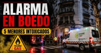 Escape de gas en Boedo con operativo del SAME y cinco menores intoxicados.