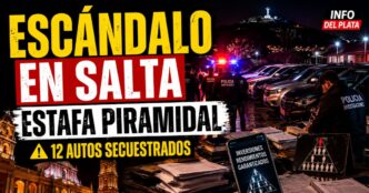Operativo por una presunta estafa piramidal en Salta con 12 autos secuestrados, allanamientos y detenidos.