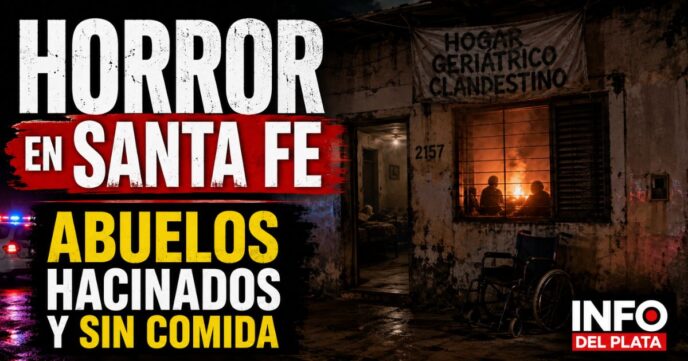 Geriátrico clandestino en Santa Fe donde adultos mayores fueron encontrados hacinados y sin comida tras un incendio.