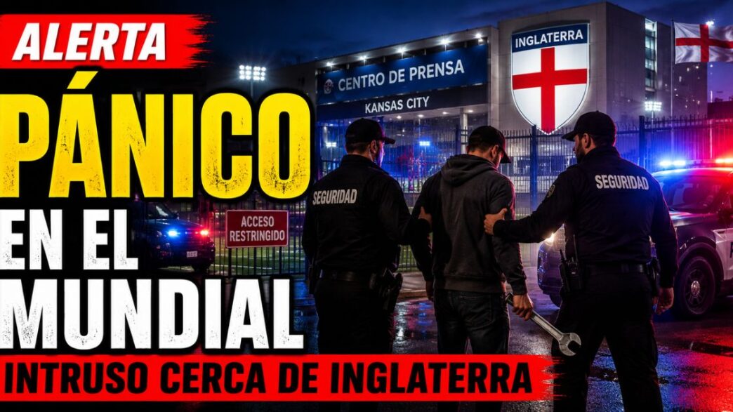 Alerta en el Mundial 2026 por un intruso detenido cerca de la concentración de Inglaterra en Kansas City.