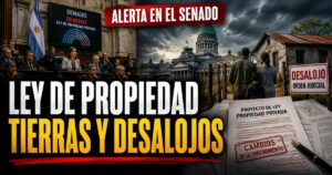 Ley de propiedad privada en el Senado: alerta por tierras, desalojos y cambios de último momento.