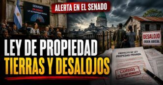 Ley de propiedad privada en el Senado: alerta por tierras, desalojos y cambios de último momento.