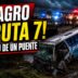 Micro caído de un puente en la Ruta 7, en Carmen de Areco, tras un grave accidente con 20 heridos.