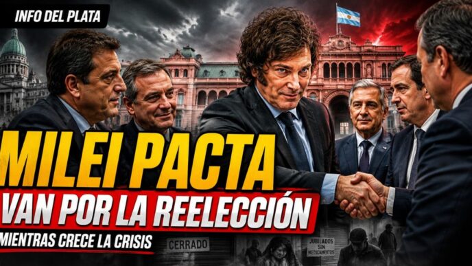 Javier Milei acuerda con gobernadores mientras crece la crisis social en Argentina.