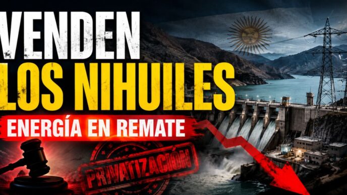 Privatización de Los Nihuiles: represa hidroeléctrica de Mendoza bajo el plan energético de Milei