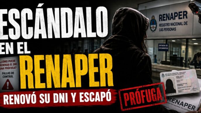 Prófuga renovó su DNI en el ReNaPer pese a tener pedido de captura y volvió a escapar