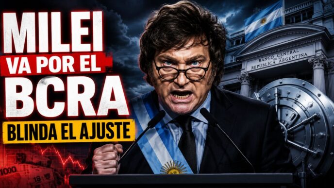 Javier Milei impulsa la reforma del BCRA para blindar el ajuste y limitar el financiamiento del Estado.