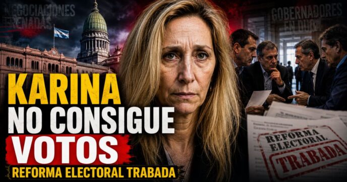 Karina Milei preocupada por la reforma electoral trabada y la falta de votos en el Congreso.