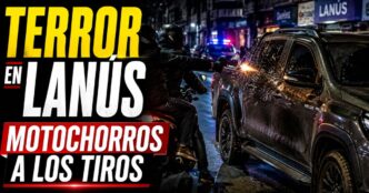 Motochorros disparan contra una camioneta blindada durante un violento intento de robo en Lanús.
