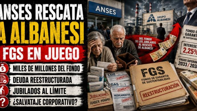Conductor en el estudio de Info del Plata Noticias presentando informe sobre el acta de ANSES que compromete fondos del FGS en el default de Albanesi.