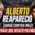 Alberto Fernández reaparece y carga contra Javier Milei en una fuerte polémica política marcada por críticas económicas y declaraciones controvertidas.