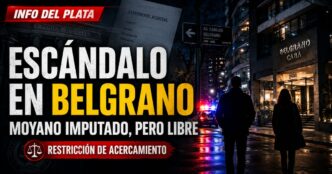 Facundo Moyano imputado y en libertad con restricciones judiciales tras el episodio ocurrido en Belgrano.