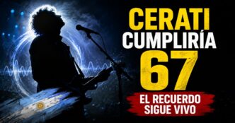 Gustavo Cerati cumpliría 67 años, homenaje al ícono del rock argentino con guitarra, escenario y el mensaje “El recuerdo sigue vivo”.