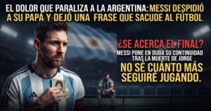 Messi despidió a su papá Jorge tras su muerte y puso en duda cuánto tiempo más seguirá jugando al fútbol
