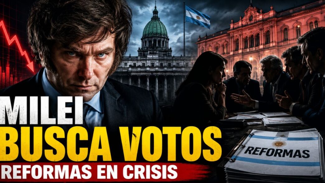 Milei busca votos en el Congreso para avanzar con reformas mientras negocia con aliados del Gobierno.