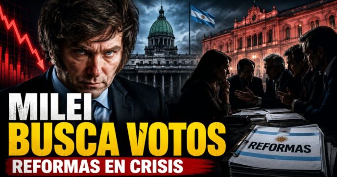 Milei busca votos en el Congreso para avanzar con reformas mientras negocia con aliados del Gobierno.