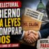 Javier Milei frente al Congreso con documentos y leyes rescatadas para recomponer alianzas políticas en modo preelectoral.