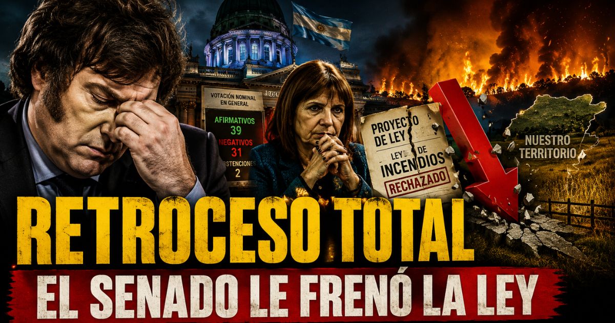 Milei retrocede en el Senado tras el freno a la reforma sobre tierras y la Ley de Manejo del Fuego