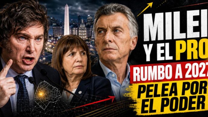 Javier Milei, Mauricio Macri y Patricia Bullrich en una miniatura sobre la disputa entre Milei y el PRO rumbo a 2027 y la pelea por el poder en la Ciudad.
