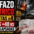 Conductor en estudio de Info del Plata Noticias presentando informe sobre facturas de luz y transformadores eléctricos dañados.