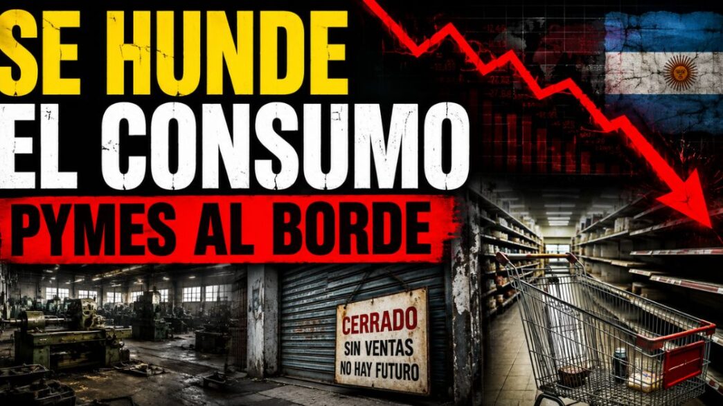 Caída del consumo interno en Argentina: pymes al borde, fábricas paralizadas y desplome de las ventas