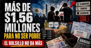 Canasta básica julio 2026: una familia necesita más de $1,56 millones para no ser pobre, entre alimentos, tarifas y alquiler en aumento.