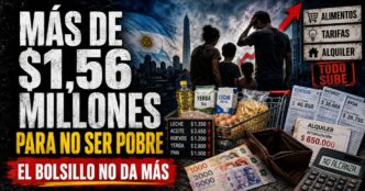 Canasta básica julio 2026: una familia necesita más de $1,56 millones para no ser pobre, entre alimentos, tarifas y alquiler en aumento.